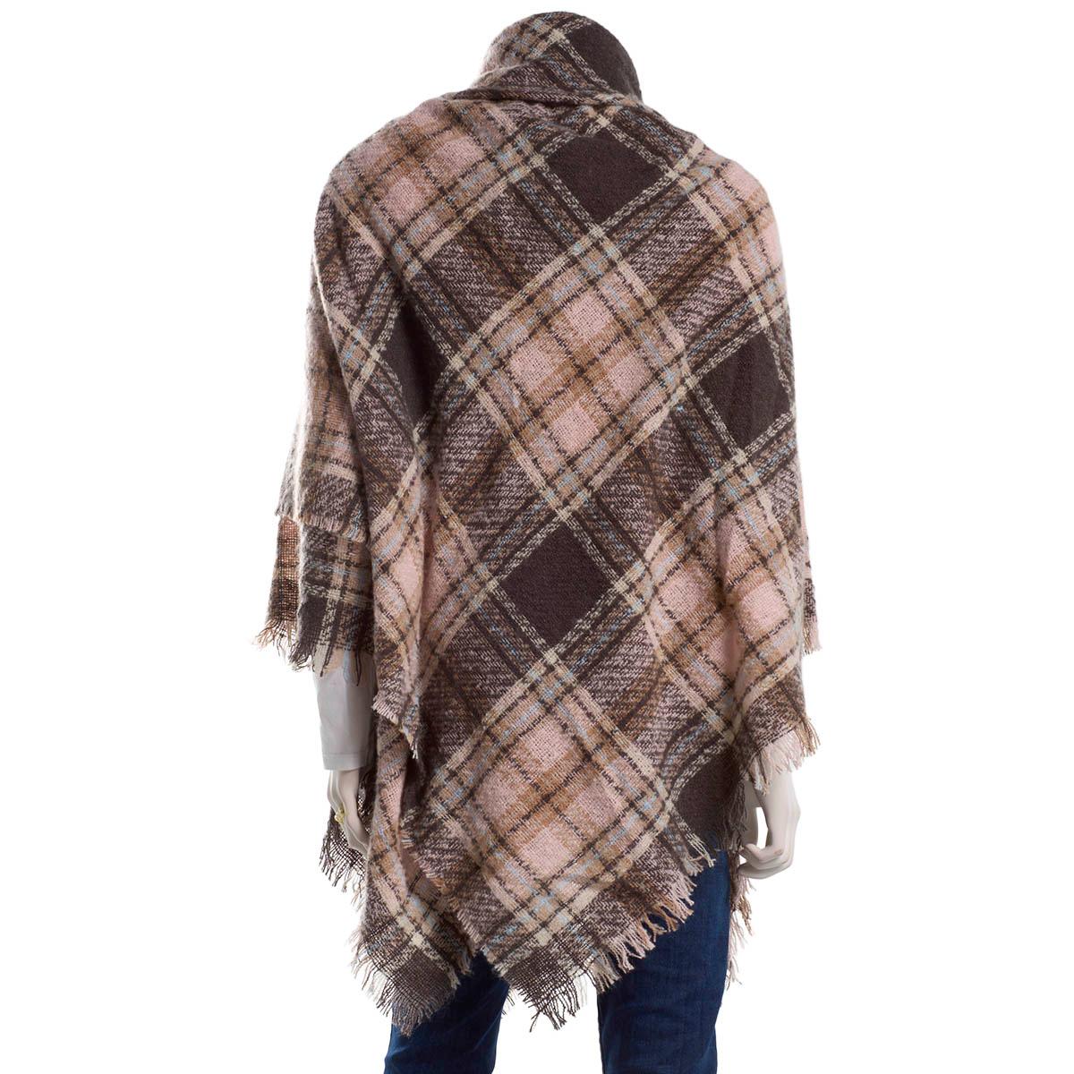 Womens Altare Plaid Cape w/Toggle - Pink