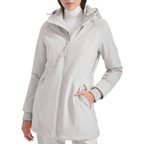 Womens Calvin Klein Softshell Anorak Jacket with Sherpa Lining - image 
