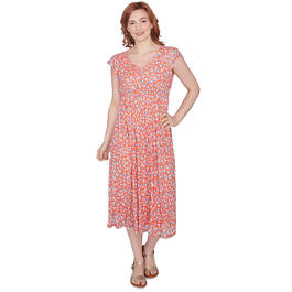 Womens Skye''s The Limit Coral Gables Short Flutter Sleeve Dress
