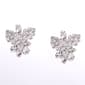 Rosa Rhinestones Crystal Leaves Stud Earrings - image 1