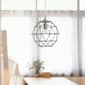 Elegant Designs Industrial 1 Bulb Hexagon Pendant Light Fixture - image 3
