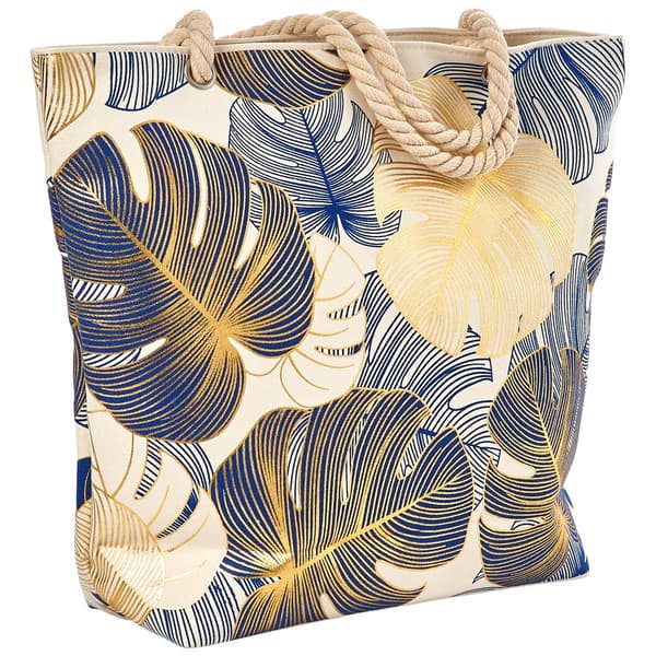 Renshun Metallic Palm Beach Tote