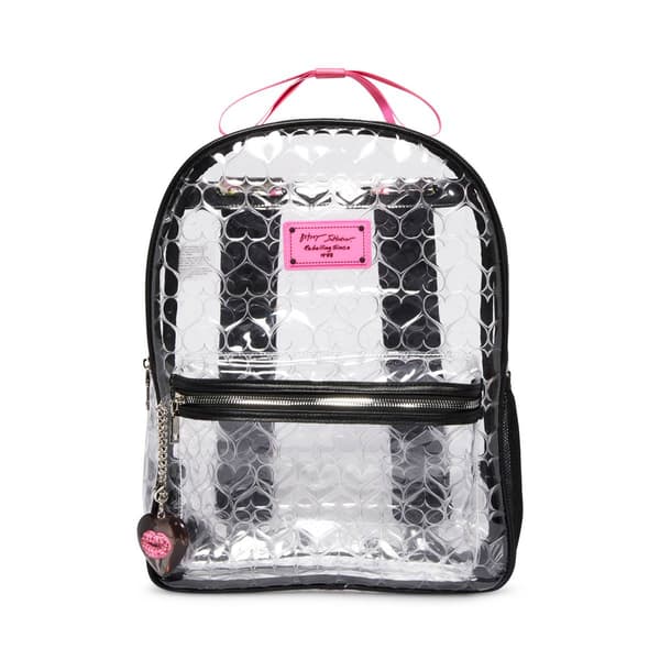 betsey johnson clear backpack