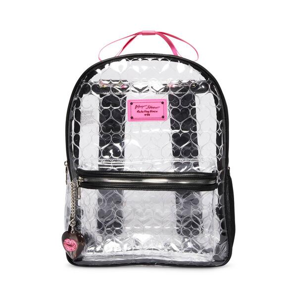 Betsey Johnson Clear Backpack with Pouch - image 