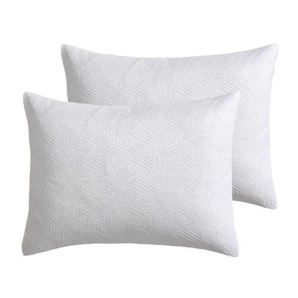 Tahari Home Blanca 5pc. Bright White Geometric Comforter Set