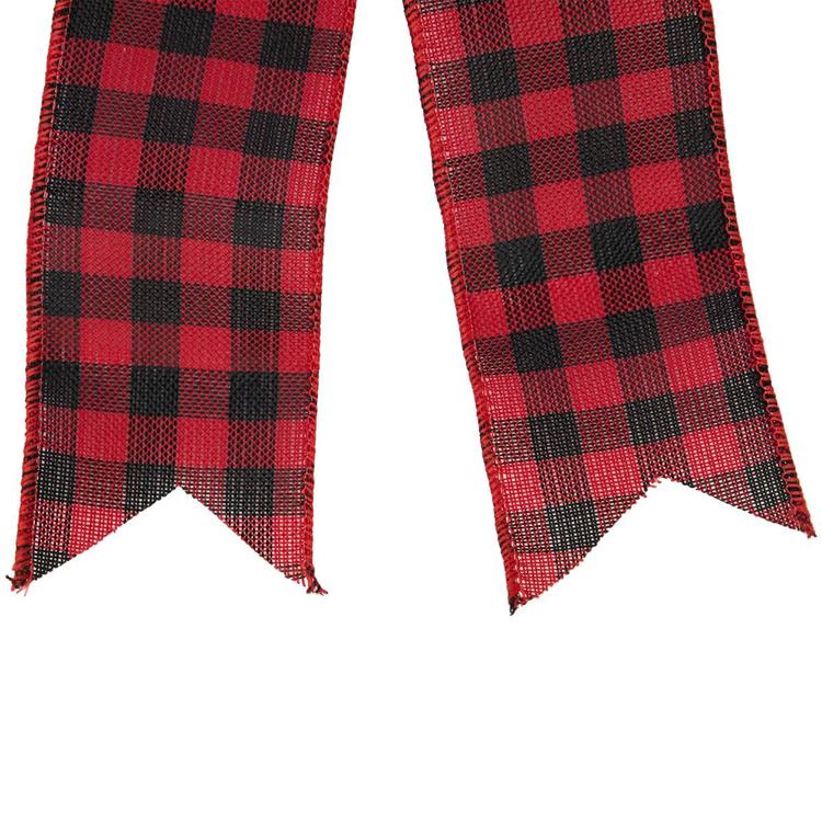 Northlight Seasonal 19in. Buffalo Plaid Christmas Bow Tree Topper