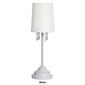 Simple Designs Table Lamp w/Fabric Shade & Hanging Acrylic Beads - image 7