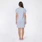 Womens Elizabeth & Nicole Short Sleeve Toile Keyhole Nightgown - image 2