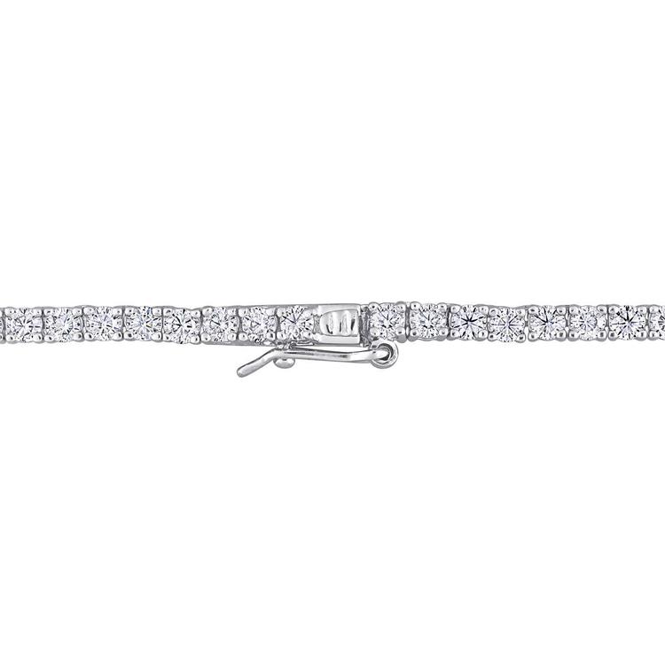 Sterling Silver 12 1/2ctw. Dew Moissanite Tennis Necklace