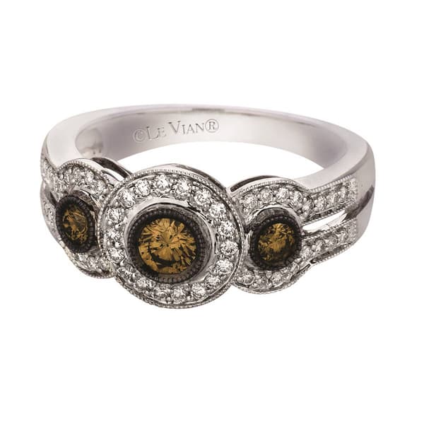 Le Vian&#40;R&#41; Vanilla Gold&#40;R&#41; Chocolate & Vanilla Diamonds&#40;R&#41; Ring - image 