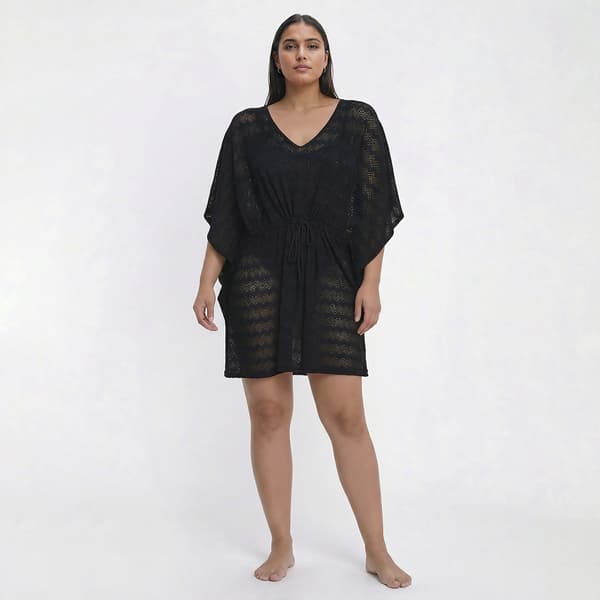 Plus Size Cover Me Crochet Kaftan Swim Cover Up