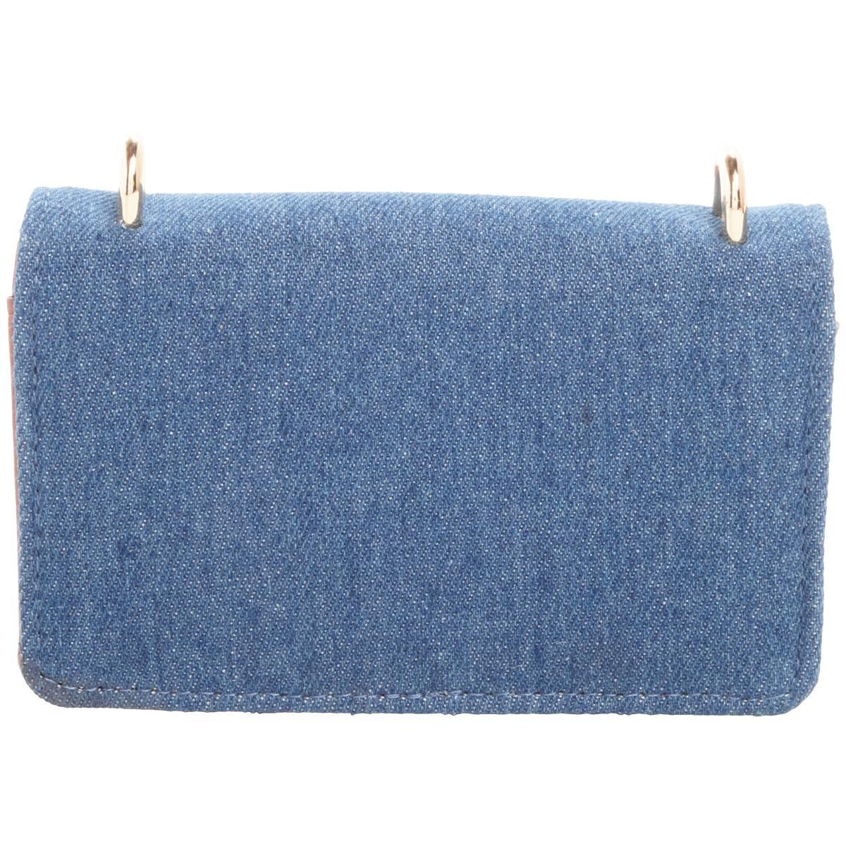 Betsey Johnson Prince Denim Crossbody Wallet