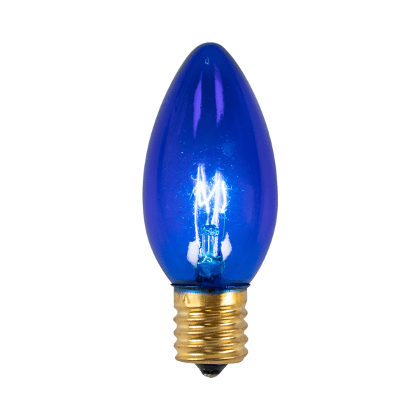 Northlight 25pc. Incandescent C9 Blue Christmas Replacement Bulbs