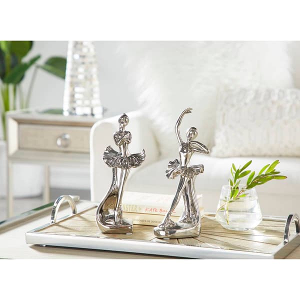 9th & Pike&#174; Porcelain Dancing Ballerina Statues - Set of 2