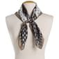 Womens Renshun Silky Floral and Dot Patchwork Square Scarf - image 2