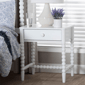 Baxton Studio Brantley Spindle 1-Drawer Nightstand - image 8