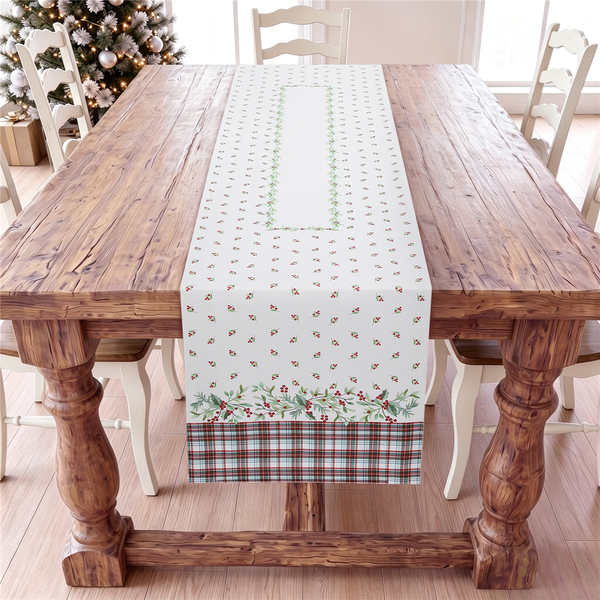 Avanti Holly Plaid Runner - 14x72