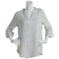 Petite Erika 3/4 Sleeve Marled Tunic Blouse - image 1