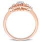 Diamond Classics&#8482; 1/10ctw. Diamond Rose Silver Ring - image 4
