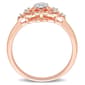 Diamond Classics™ 1/10ctw. Diamond Rose Silver Ring - image 4