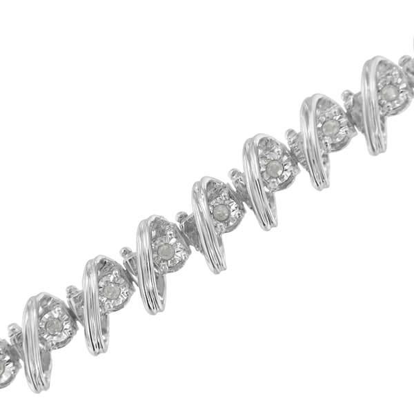 Diamond Classics&#8482; 1/4kt. Sterling Silver Diamond Bracelet