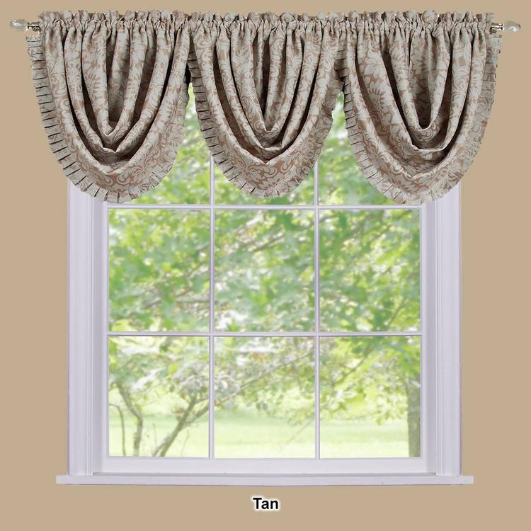 Achim Sutton Waterfall Pleated Valance - 48x36