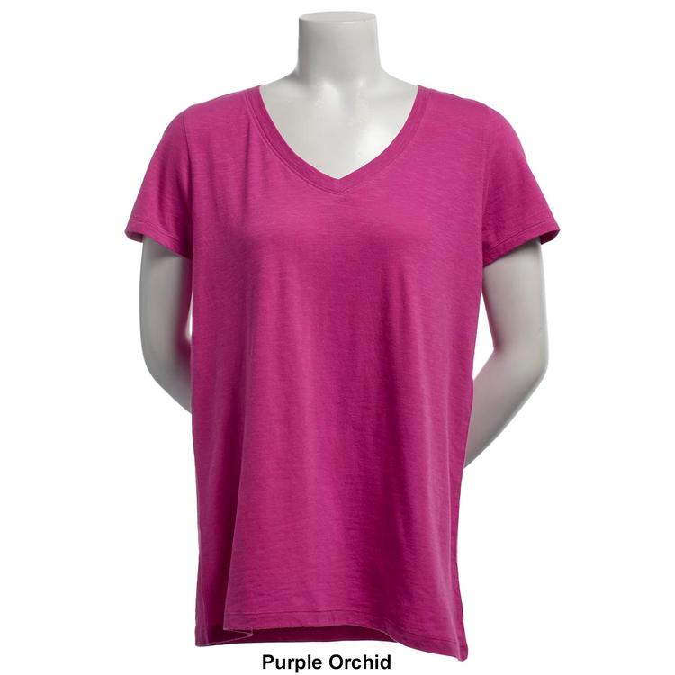 Womens Architect® Short Sleeve Slub V-Neck Tee