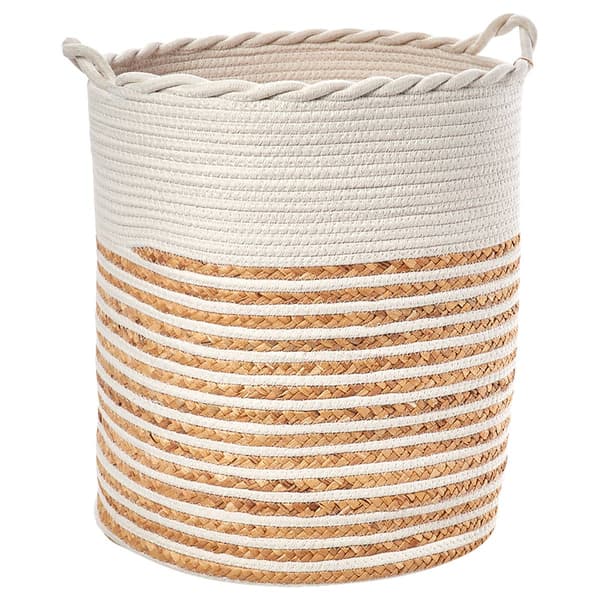 Bombay Medium Braided Water Hyacinth Hamper - image 