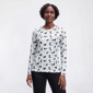 Womens Hasting & Smith Long Sleeve Dog & Bone Tee - image 2
