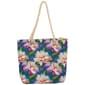 Renshun 3D Floral Canvas Tote - Purple/White - image 2
