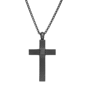 Mens Lynx Black Ion Plated Stainless Steel Lion Pendant Necklace - image 3
