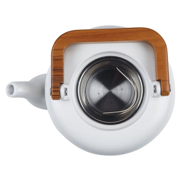 BonJour&#174; Ceramic Coffee and Tea 8 Demitasse Cup Teapot w/ Infuser