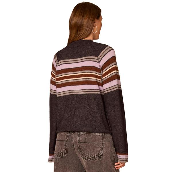Petite Democracy Long Sleeve Bubble Hem Stripe Sweater