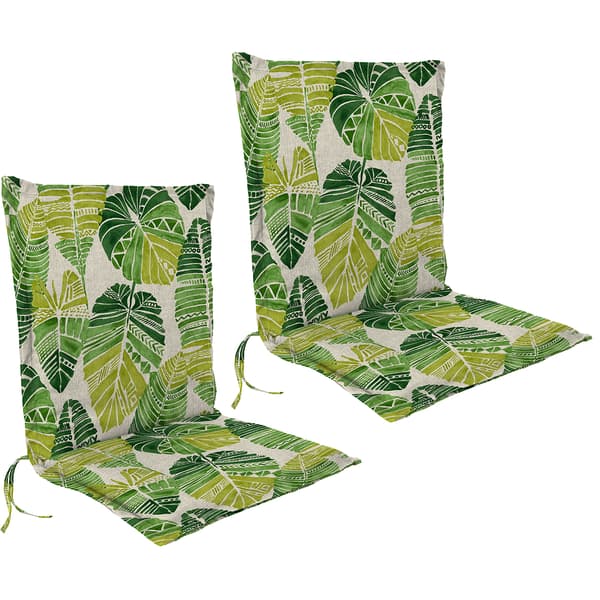 Jordan Manufacturing Set of 2 Hixon Palm Outdoor Chair Cushions - image 