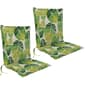 Jordan Manufacturing Set of 2 Hixon Palm Outdoor Chair Cushions - image 1