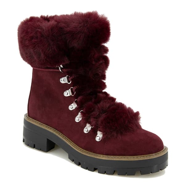 Womens Esprit Kinsley Fur Collar Ankle Boots - image 
