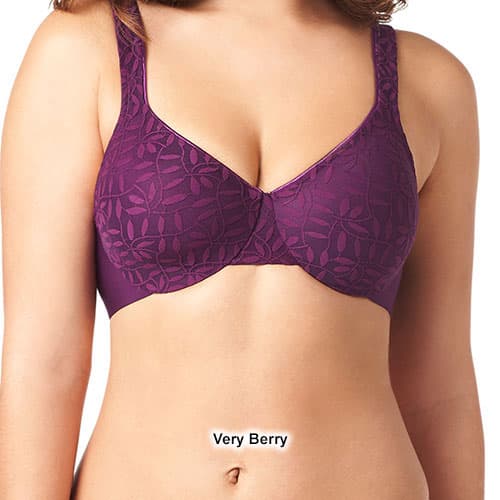 Womens Olga Sheer Leaves Minimizer Bra 35519