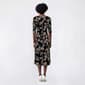 Womens Connected Apparel Elbow Sleeve Floral Midi Dress - image 2
