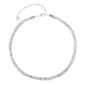 Gloria Vanderbilt Silver-Tone White Pearl Mesh Collar Necklace - image 1