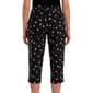 Petite Briggs Millennium Floral Daisy X-Hem Capris - image 2