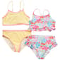 Girls (7-12) Be Magical 4pc. Floral/Gingham Swim Set - image 2