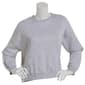 Juniors Urban Rebel Oversized Marled Fleece Pullover Sweatshirt - image 1