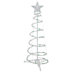 Northlight Green Lighted Spiral Christmas Trees - Set of 3