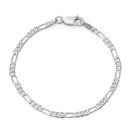 5.5in. Sterling Silver Figaro Chain Bracelet