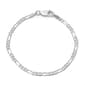 5.5in. Sterling Silver Figaro Chain Bracelet - image 1