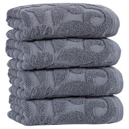 Ozan Premium Home Turkish Cotton Patchouli Hand Towels - Set of 4