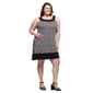 Plus Size 24/7 Comfort Apparel Black & White Sleeveless Dress - image 4