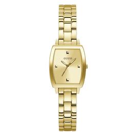 Womens Guess Plated Gold Case with Champagne Dial Watch-GW0384L2