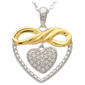 Diamond Classics(tm) 1/10ctw. Diamond Infinity & Heart Pendant - image 1
