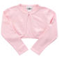 Girls (7-16) Rare Editions Scalloped Cardigan w/ Pearls & Beads - image 1